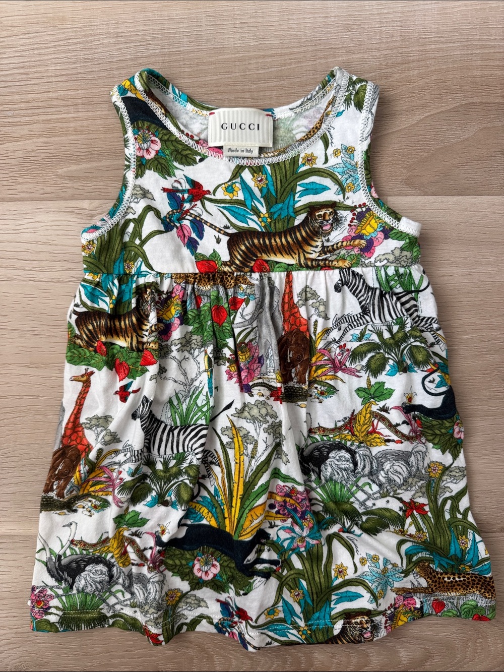 GUCCI - Jungle Print Babygirl Dress